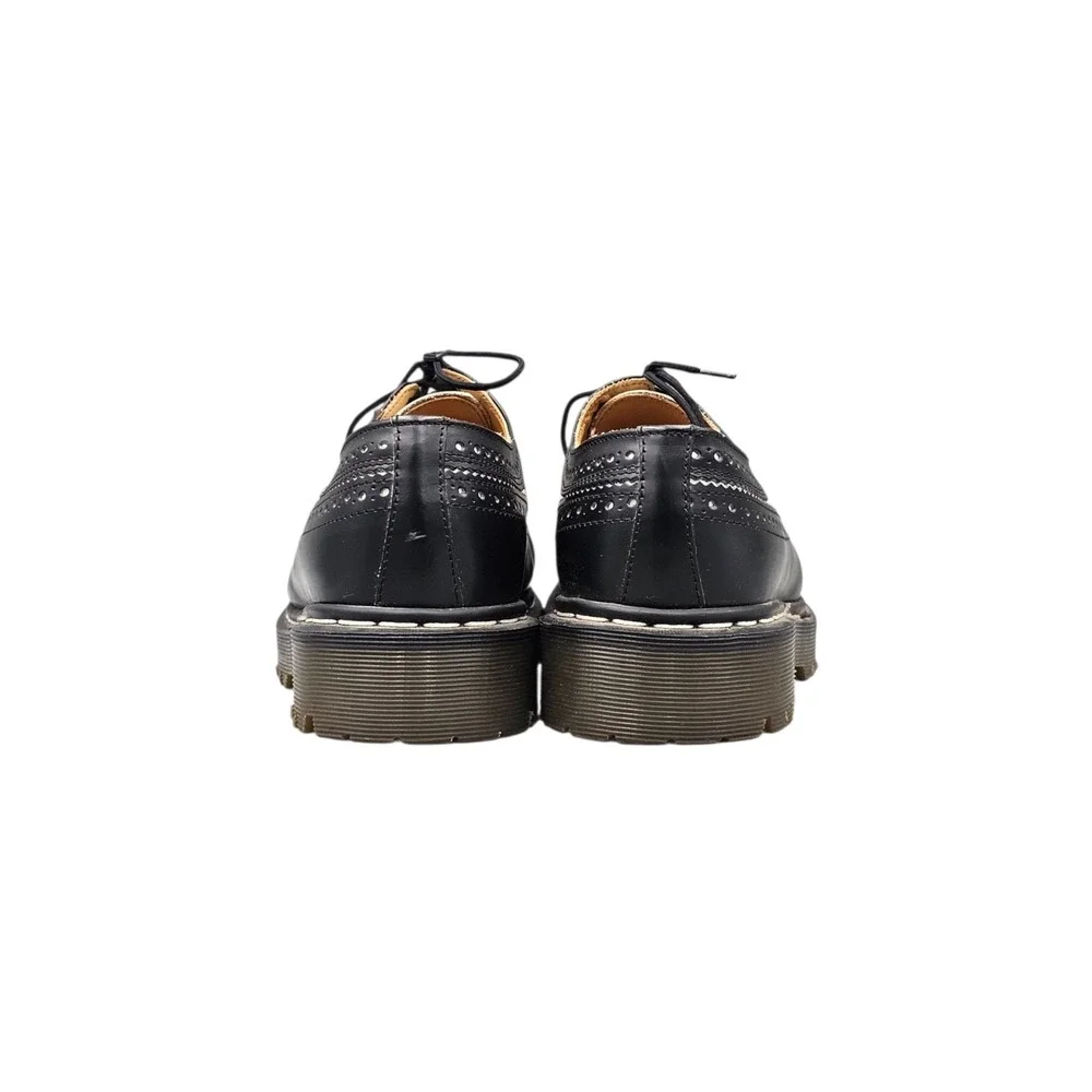 Dr Martens Men's Size 9 US 3989 Made In England Black White Wingtip Oxfords READ